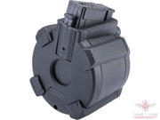 Avengers 1200 Round Electric Drum Magazine for Airsoft AEG Rifles (Model: AK - Black / Sound)
