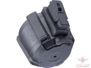 Avengers 1200 Round Electric Drum Magazine for Airsoft AEG Rifles (Model: AK - Black / Sound)