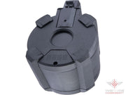Avengers 1200 Round Electric Drum Magazine for Airsoft AEG Rifles (Model: AK - Black / Sound)