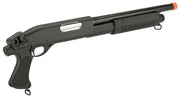 CYMA Standard Full Metal M870 3-Round Burst Multi-Shot Shell Loading Airsoft Shotgun (Model: Pistol Grip Full Metal)