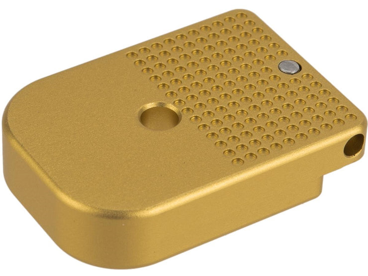 CowCow Technology CNC Aluminum Dot Matrix Magazine Base Plate for TM Hi-Capa Pistols