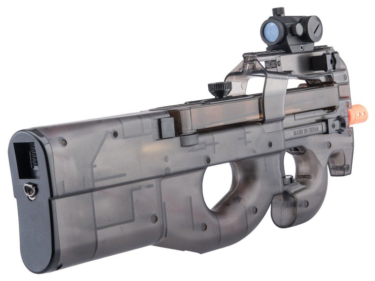 SoftAir FN Herstal-Licensed P90 Full Size Low Power Airsoft Electric SMG (Color: Smoke)