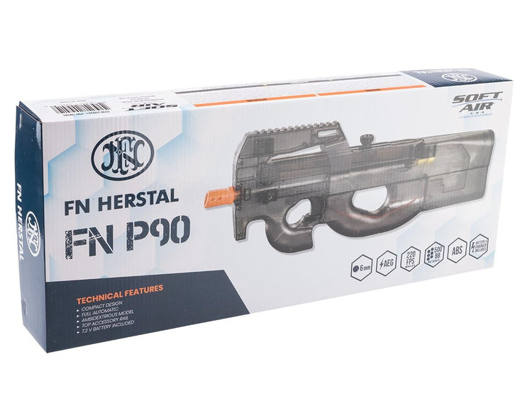 SoftAir FN Herstal-Licensed P90 Full Size Low Power Airsoft Electric SMG (Color: Smoke)