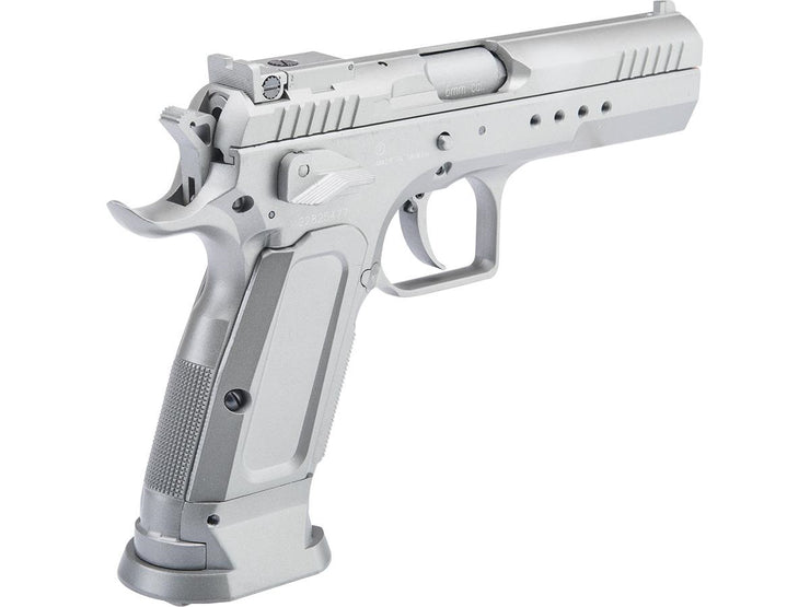 Cybergun Tanfoglio Licensed Limited Edition Custom Airsoft GBB Pistol by KWC (Model: Pistol / Silver)