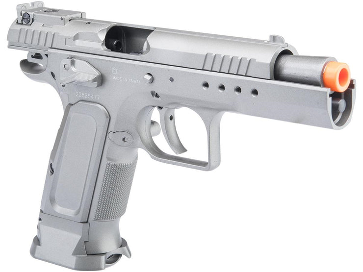 Cybergun Tanfoglio Licensed Limited Edition Custom Airsoft GBB Pistol by KWC (Model: Pistol / Silver)