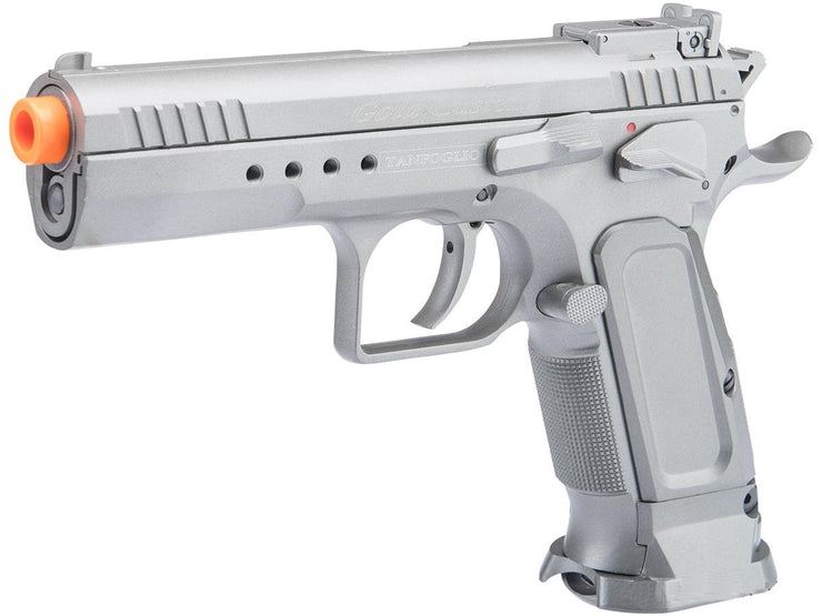 Cybergun Tanfoglio Licensed Limited Edition Custom Airsoft GBB Pistol by KWC (Model: Pistol / Silver)