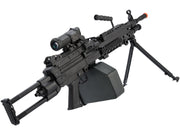 Cybergun FN Licensed M249 MINIMI "Featherweight" Airsoft Machine Gun (Model: Para / <350 FPS / Add 2500rd Box Magazine)