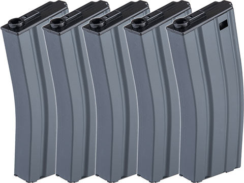 Firepower Metal 190rd Mid-Cap Magazine for M4/M16 Series Airsoft AEG Rifles (Set of 5)