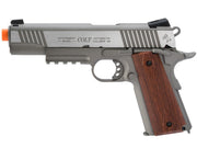 Colt Licensed 1911 Tactical Full Metal CO2 Airsoft Gas Blowback Pistol by KWC (Model: Stainless Railed)