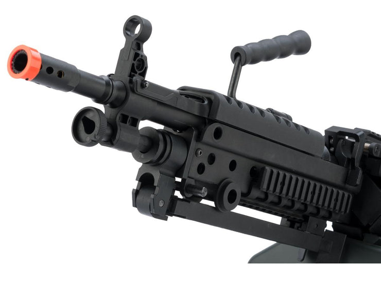 Cybergun FN Licensed M249 MINIMI "Featherweight" Airsoft Machine Gun (Model: Para / 400 FPS / Add 2500rd Box Magazine)