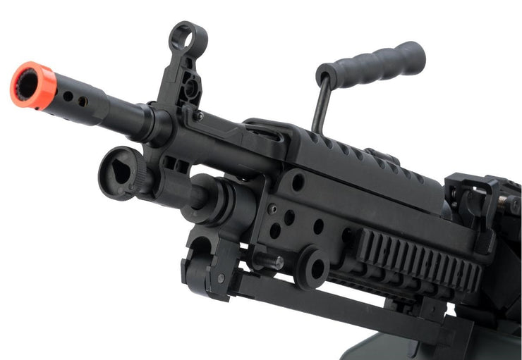 Cybergun FN Licensed M249 MINIMI "Featherweight" Airsoft Machine Gun (Model: Para / <350 FPS / Add 2500rd Box Magazine)
