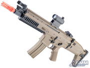 6mmproshop FN Herstal Licensed SCAR-L Airsoft AEG Rifle w/ ZEUS MOSFET by Cybergun (Color: Tan / 350FPS)