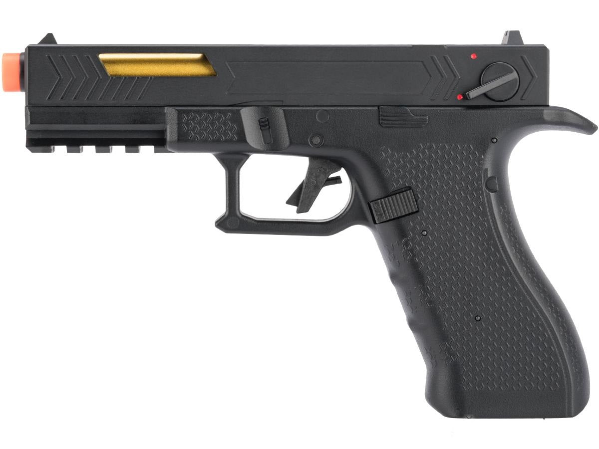 CYMA AEP Full Auto Select Fire 17 Style Airsoft AEP w/ Metal Gearbox & MOSFET (Color: Black)