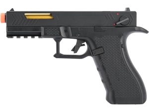 CYMA AEP Full Auto Select Fire 17 Style Airsoft AEP w/ Metal Gearbox & MOSFET (Color: Black)