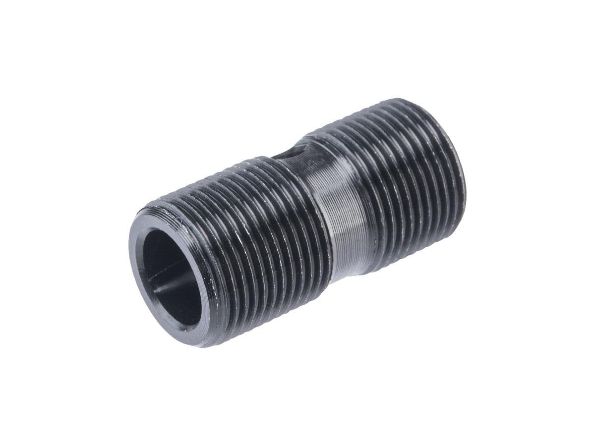 Cyma Aluminum Airsoft Thread Adapter for Internally Threaded Outer Barrels (Model: 14mm- to 14mm-)