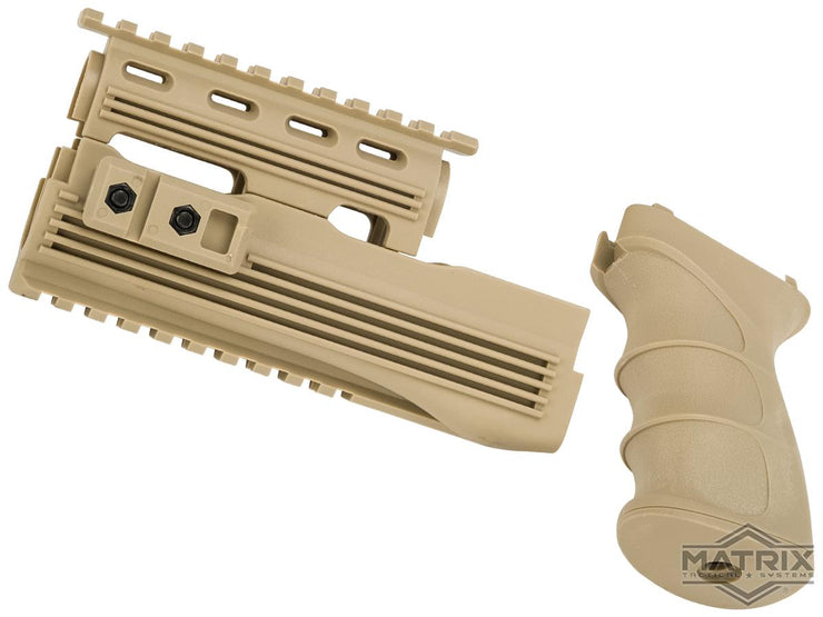 Matrix Desert Storm AK47 Railed Handguard / AK47 Grip Set