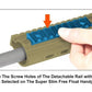 UTG PRO 7-Slot Super Slim Free Float Rail Section -FDE