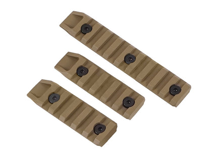 Echo1 3pc Metal Airsoft KeyMod Rail Slot Set