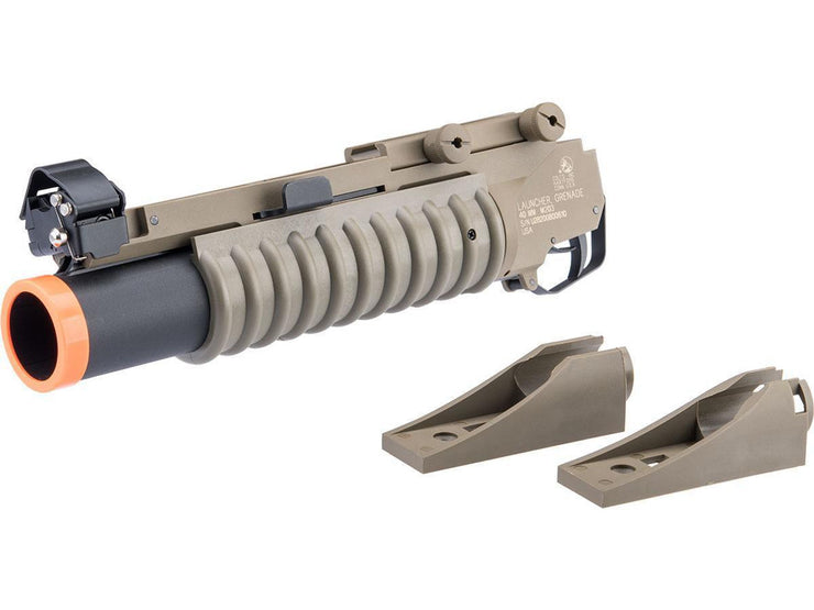 Cybergun Colt Licensed M203 40mm Grenade Launcher for M4 / M16 Series Airsoft Rifles (Model: Dark Earth / Short)