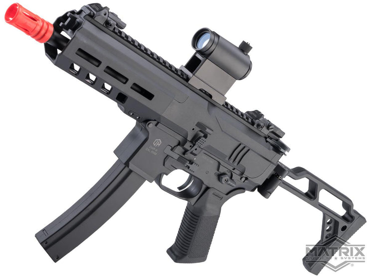 Matrix x Double Eagle M924 Airsoft AEG SMG w/ M-LOK Handguard and Falcon Gearbox (Model: 370 FPS / Black)