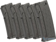 EMG Helios ECO Airsoft 120rds ABS Mid-Cap Magazine for M4 / M16 Series Airsoft AEG Rifles (Color: Black / Pack of 5)