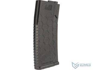 EMG Helios Hexmag ECO Airsoft 120rds ABS Mid-Cap Magazine for M4 / M16 Series Airsoft AEG Rifles (Black / Single)