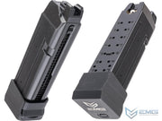 EMG 23rd Magazine F-1 Firearms GSF-19 / Glock G19 Airsoft GBB Magazine w/ Extended Baseplate (Model: Green Gas)