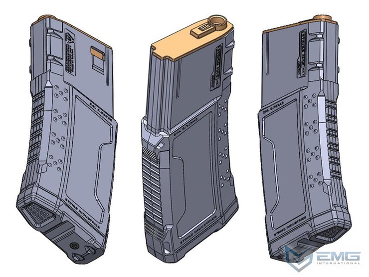 EMG Strike Industries Licensed 250rd Super Mid-Cap Magazine for M4 / M16 Series Airsoft AEG Rifles