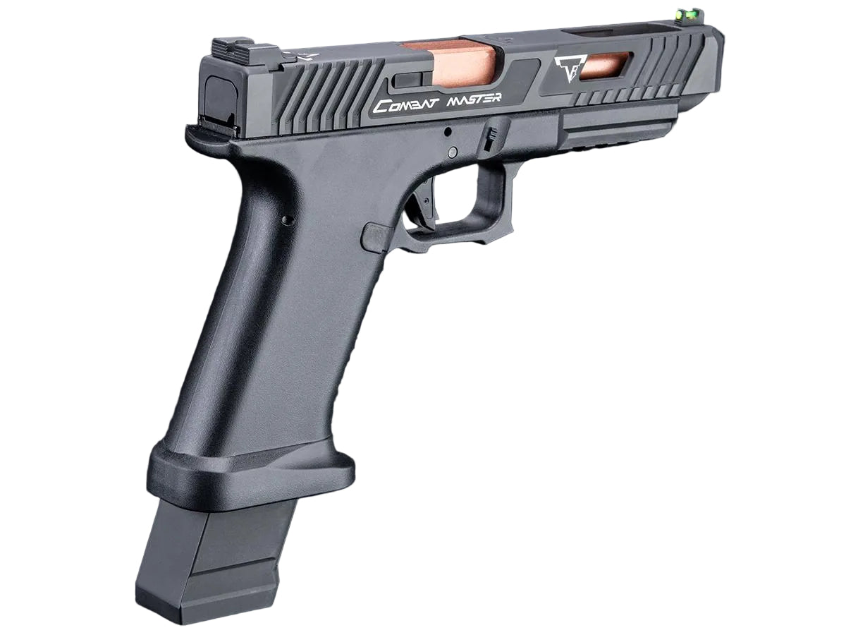 EMG Custom TTI JW2 Combat Master Slide + Ultimate GBB Frame Custom Airsoft Gas Blowback Pistol (Green Gas)