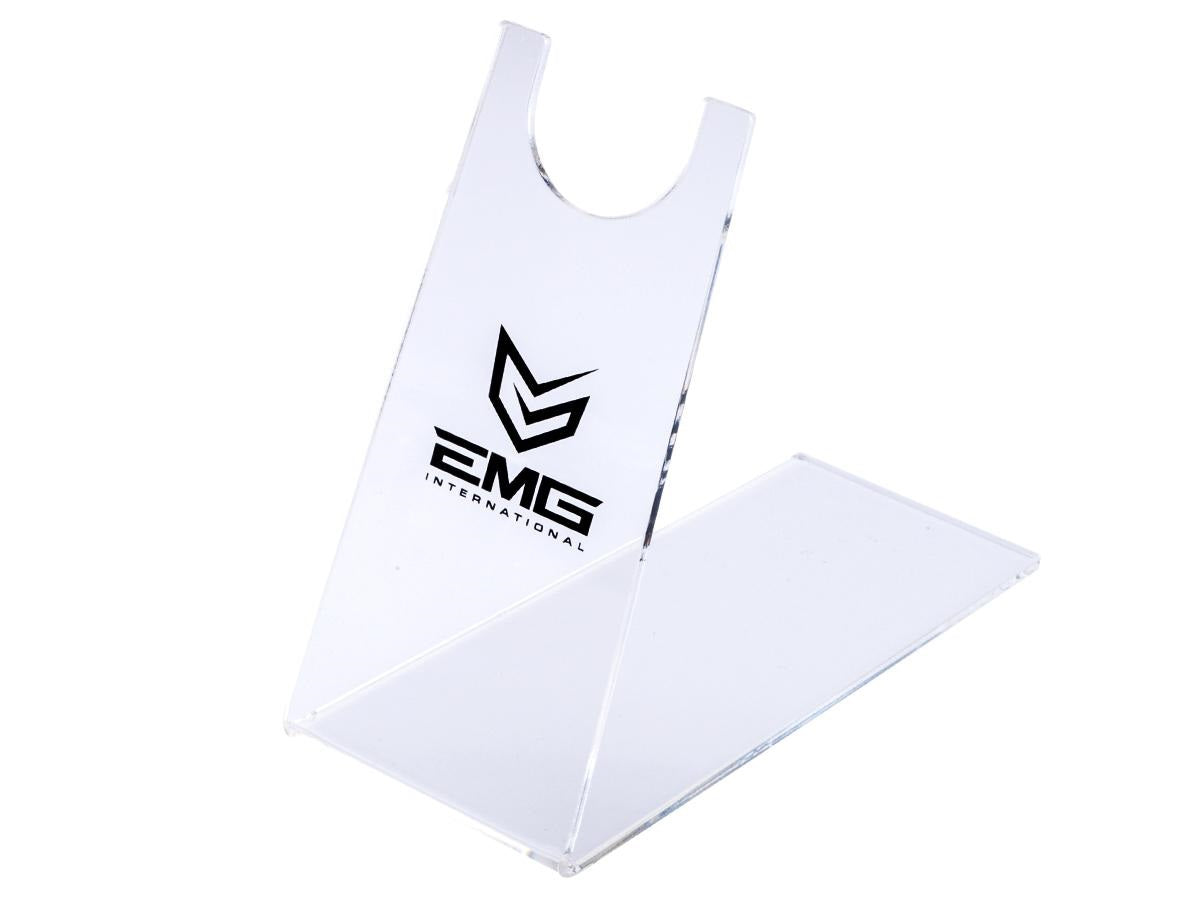 Evike.com Professional Acrylic Clear Gun Stand for Pistols & Hand Guns (Logo: EMG)