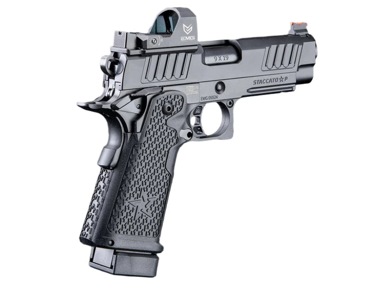 EMG Helios Staccato Licensed P 2011 Gas Blowback Airsoft Pistol (VIP Grip / Standard / Green Gas)