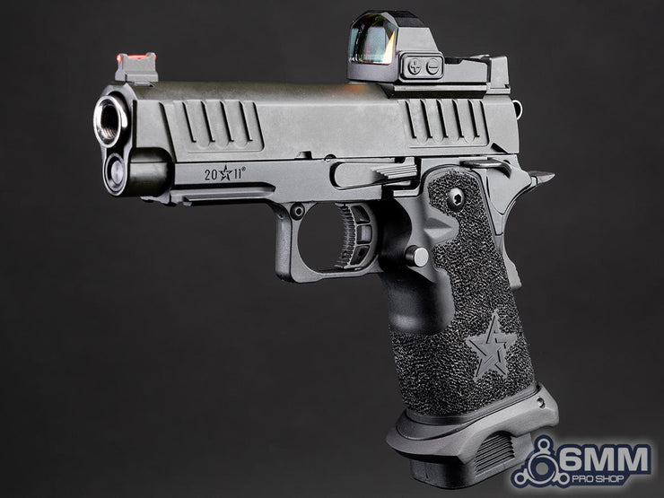 6mmProShop Staccato Licensed C2 Compact 2011 Gas Blowback T8 Airsoft Pistol (Color: Black / Green Gas / Gun Only)