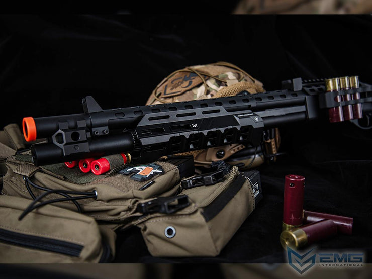 EMG Strike Industries Licensed M870 Gas Powered Pump Action Shotgun w/ M-LOK Handguard by Golden Eagle