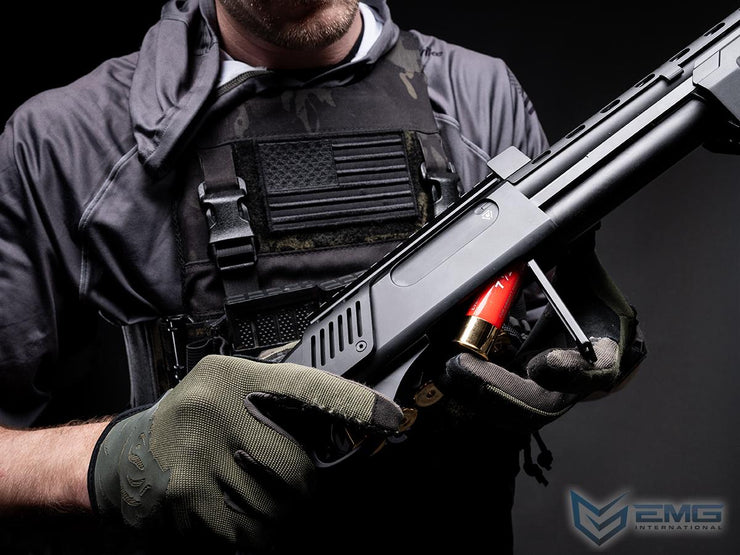EMG Strike Industries Licensed M870 Gas Powered Pump Action Shotgun w/ M-LOK Handguard by Golden Eagle