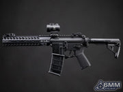 6mmProShop Strike Industries Licensed "Sentinel" M4 Airsoft AEG Rifle by E&C (10" GRIDLOK LITE)