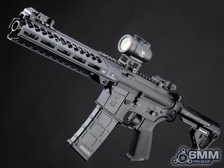 6mmProShop Strike Industries Licensed "Sentinel" M4 Airsoft AEG Rifle by E&C (10" GRIDLOK LITE)