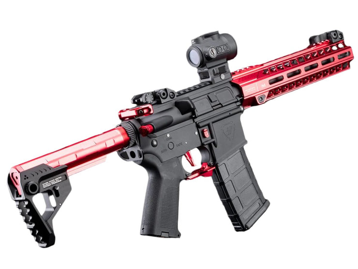 6mmProShop Strike Industries Licensed "Sentinel" M4 Airsoft AEG Rifle by E&C (10" GRIDLOK LITE)