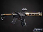 6mmProShop Strike Industries Licensed "Sentinel" M4 Airsoft AEG Rifle by E&C (10" GRIDLOK LITE)