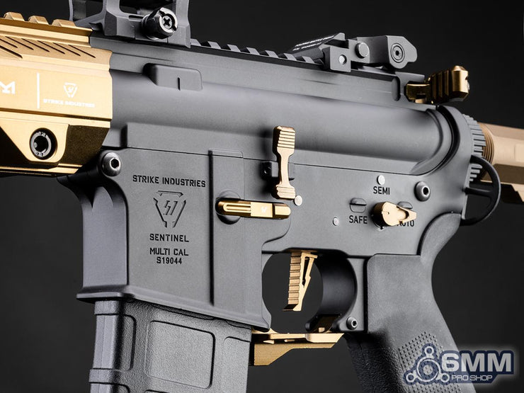 6mmProShop Strike Industries Licensed "Sentinel" M4 Airsoft AEG Rifle by E&C (10" GRIDLOK LITE)