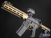 6mmProShop Strike Industries Licensed "Sentinel" M4 Airsoft AEG Rifle by E&C (10" GRIDLOK LITE)