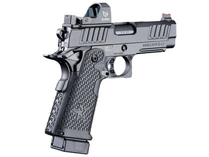 EMG Helios Staccato Licensed C2 Compact 2011 Gas Blowback Airsoft Pistol (VIP Grip / CNC / CO2 / Gun Only)