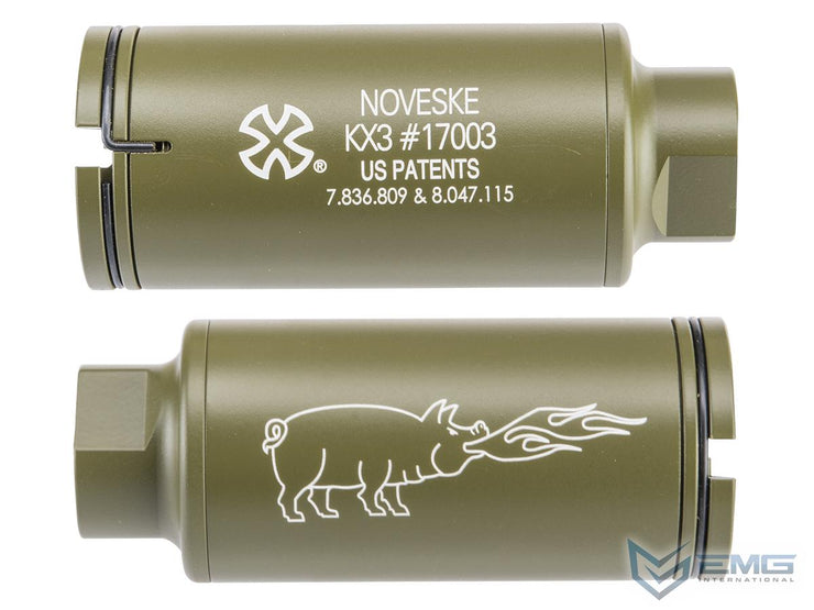 EMG Noveske Flash Hider w/ Built-In Nano Compact Rechargeable Tracer (Model: KX3)