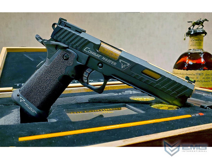 EMG TTI Licensed JW3 2011 Combat Master Full Auto Select Fire Airsoft Training Pistol w/ Custom Island Barrel