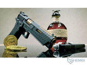 EMG TTI Licensed JW3 2011 Combat Master Full Auto Select Fire Airsoft Training Pistol w/ Custom Island Barrel