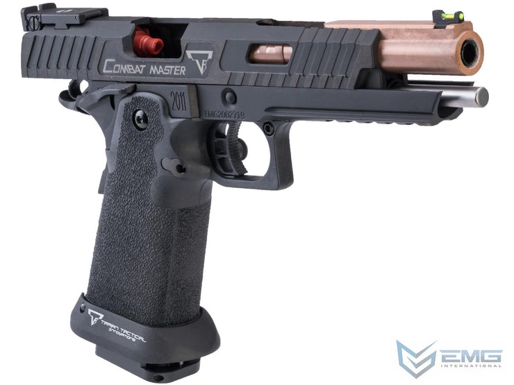 EMG TTI Licensed JW3 2011 Combat Master Full Auto Select Fire Airsoft Training Pistol w/ Custom Island Barrel