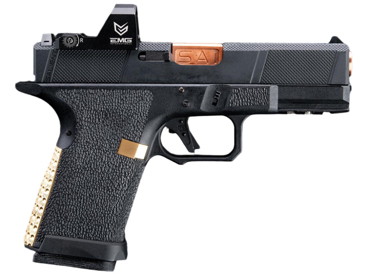 EMG SAI BLU Compact w/ EMG Tier One Utility RMR-Cut Slide GBB Airsoft Pistol