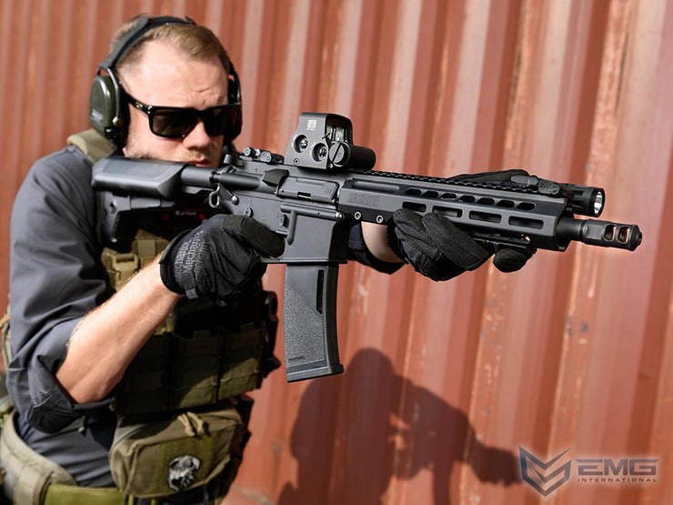 EMG X Krytac Barrett Firearms REC7 DI AR15 AEG Training Rifle (Color: Flat Dark Earth / Carbine / 350 FPS)