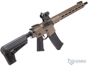 EMG X Krytac Barrett Firearms REC7 DI AR15 AEG Training Rifle (Color: Flat Dark Earth / Carbine / 350 FPS)