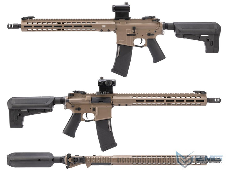 EMG X Krytac Barrett Firearms REC7 DI AR15 AEG Training Rifle (Color: Flat Dark Earth / Carbine / 350 FPS)