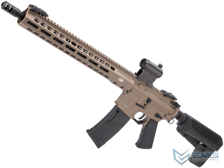 EMG X Krytac Barrett Firearms REC7 DI AR15 AEG Training Rifle (Color: Flat Dark Earth / Carbine / 350 FPS)